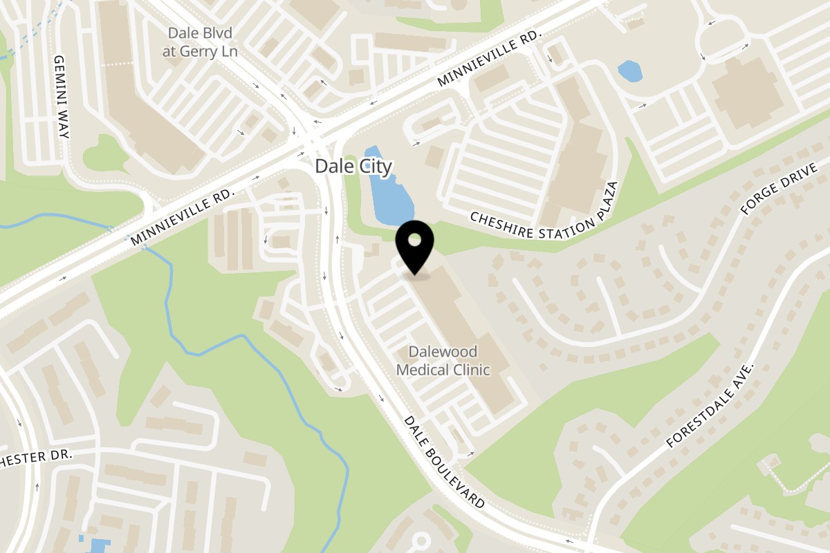 Map showing the location of Zaffron on 4182 Dale Blvd in Woodbridge